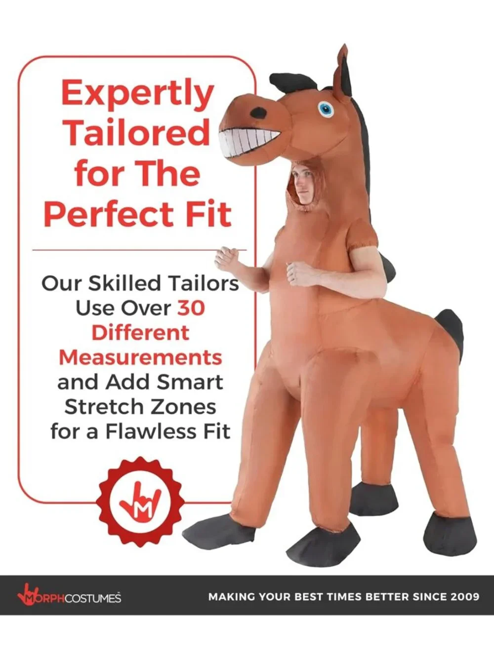 Giant Inflatable Horse Costume for Adults | Fun Party Outfit & Dress-Up